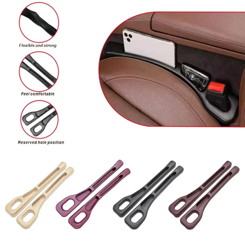 2pc Waterproof Car Seat Gap Filler and Organizer
